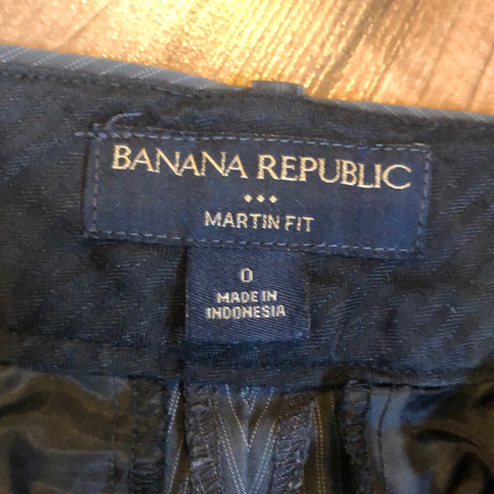 Banana Republic gray pinstripe dress pants size 0